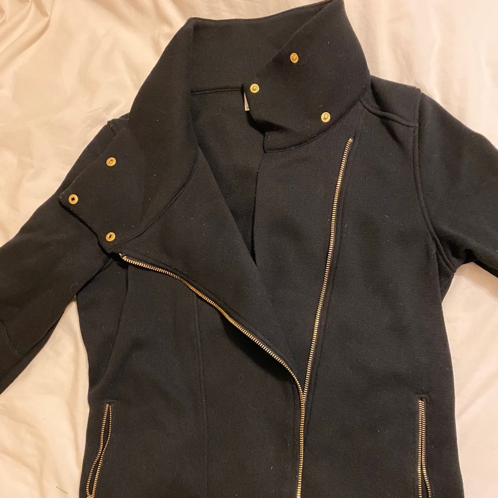 Knit moto jacket